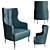 Iguazu Armchair: Unparalleled Comfort with Brabbu 3D model small image 1