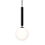 Elegant Opal Glass Pendant Light 3D model small image 1