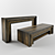 Rustic Crafted Hall Console & Table 3D model small image 1