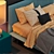 Elegant Plisse Lounge Sofa 3D model small image 2