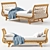 Serena & Lily Avalon Rattan Daybed 3D model small image 1