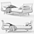 Serena & Lily Avalon Rattan Daybed 3D model small image 3