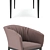 Elegant Morgana Beidge Chair: Luxurious Design for Modern Spaces 3D model small image 2