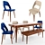 4-Piece Table Chair Set 3D model small image 1