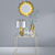 Golden Home Decor Set 3D model small image 1