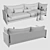 Corona Outdoor Sofa Set 3D model small image 3