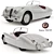 Classic Jaguar XK120: Sporty Elegance 3D model small image 1