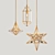 Exquisite Moroccan Glass Pendants 3D model small image 1