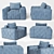 Tufty Armchair: Luxurious Comfort for Your Space 3D model small image 1