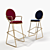 Title: Stunning Double Zero Bar Stool 3D model small image 1