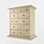 Reina Oak Sonoma Chest - 13 Drawers 3D model small image 2