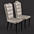 Colombostile Montmartre Designer Dining Set 3D model small image 2