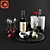 Deluxe Wine and Roses Set 3D model small image 1