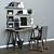 Sleek Office Setup: Linnmon/ Odvald Workplace Table 3D model small image 1