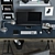 Sleek Office Setup: Linnmon/ Odvald Workplace Table 3D model small image 2