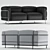 Elegant Cassina Lc3 Sofa 3D model small image 1