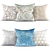 Elegant Home Decor Pillows 3D model small image 1