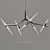 Elegant Agnes Chandelier in Silver 3D model small image 1