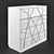 Glossy White Chest of Drawers 3D model small image 2