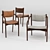 Elegant Dutchbone Torrance Chairs 3D model small image 1