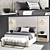 Thyne Tufted Queen Bed with Wall Panels 3D model small image 2