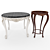 Venus Table Set - Elegant and Versatile 3D model small image 1