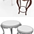 Venus Table Set - Elegant and Versatile 3D model small image 3