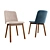 Modern Chip Dining Chair 3D model small image 3