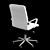 Elevated Ergonomic Office Chair 3D model small image 2