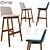 Modern 3D Bar Stool - Obj Format 3D model small image 1