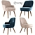 Elegant 375 Walter Knoll Chairs 3D model small image 1