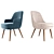 Elegant 375 Walter Knoll Chairs 3D model small image 3