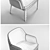 Contemporary Bentley Kendal Chair 3D model small image 3