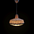 Industrial Bamboo Pendant Lamp 24cm 3D model small image 1