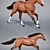 Energetic Equine Sculpture 3D model small image 2