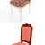 Elegant Begonya Chair 3D model small image 3