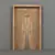  Custom Oak Wood Double-Faced Doors 3D model small image 1