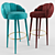 Elegant Olympia Barstool by MUNNA 3D model small image 2