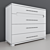 Bianco Chest - Glossy White Oak 3D model small image 2