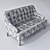 HALO Shoreham 2 Seater Sofa 3D model small image 2