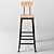 Urban Loft Bar Stool 3D model small image 2