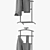 Stylish Ikea Grundtal Valet Stand 3D model small image 3