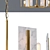 Marble Square Chandelier: Elegant Loft Lighting 3D model small image 2