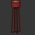 Modern Wooden Floor Lamp 3D model small image 2