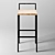 Industrial Loft Bar Stool 3D model small image 2