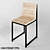 Industrial Loft Style Chair 3D model small image 1