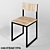 Industrial Loft Bar Stool 3D model small image 1