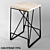 OM Loft Style Semi-Bar Stool 3D model small image 1