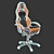 Modern Leather Office Chair 3D model small image 2