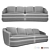 Hudson Sofa: Elegant and Timeless Design 3D model small image 2